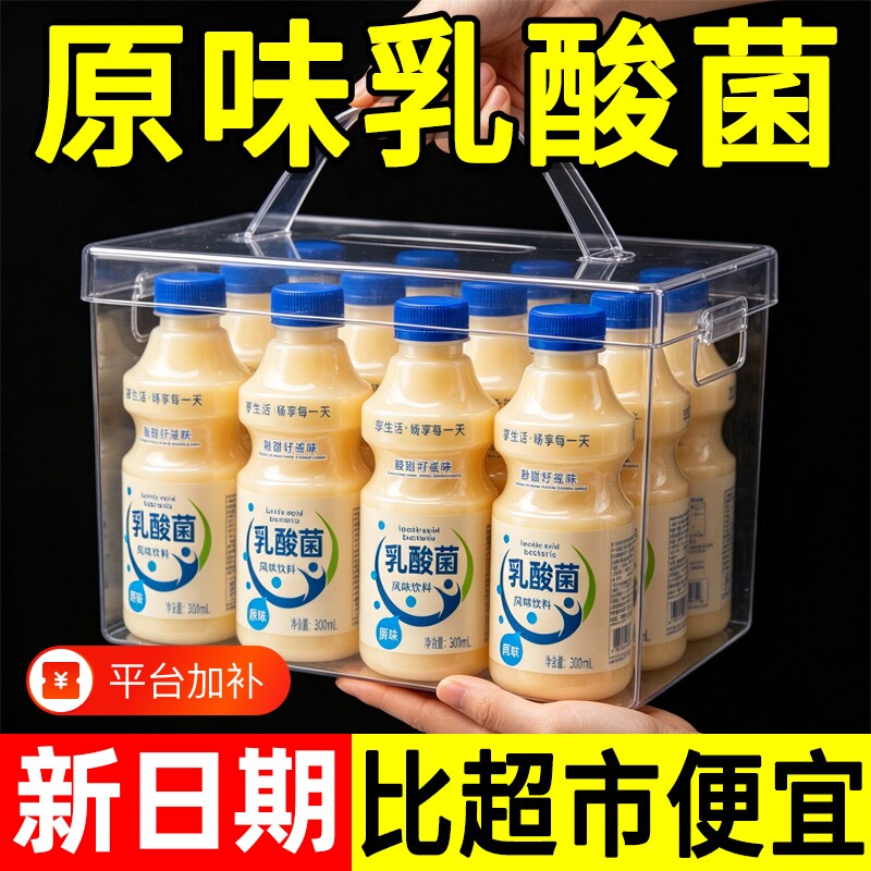 原味乳酸菌风味饮料300ml整箱酸奶学生儿童营养早餐奶饮品益生菌