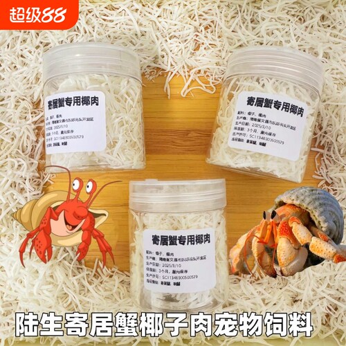 寄居蟹专用椰丝饲料|千人加购