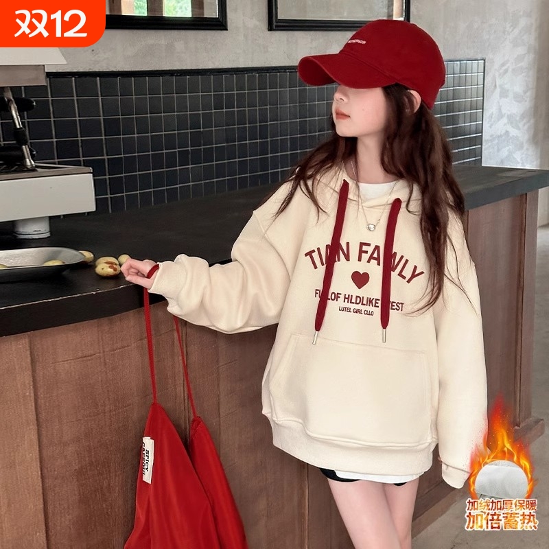 【厂牌推荐】女大童加绒加厚卫衣