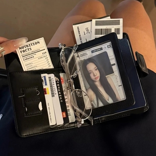 韩系简约石头纹多功能护照夹女多卡位出国旅行护照卡包证件收纳包