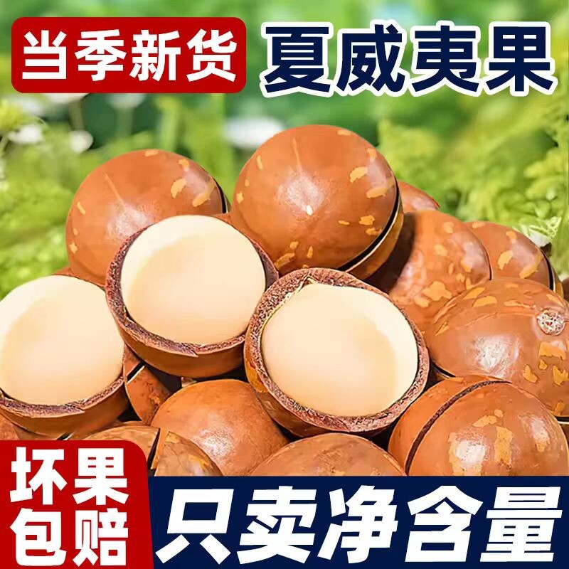 新货夏威夷果坚果奶油味500g夏果干果仁散装称斤年货孕妇零食批发