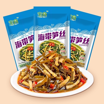 宝食海带笋丝70g开袋即食咸菜