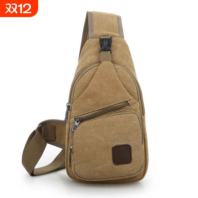 包包2023新款男士胸包帆布包斜挎包男包单肩包手机包休闲腰包胸前