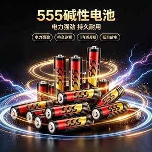 555碱性和碳性五号七号5号AA7号AAA无线鼠标遥控器玩具血压计指纹锁智能锁煤气表1.5V无汞干电池