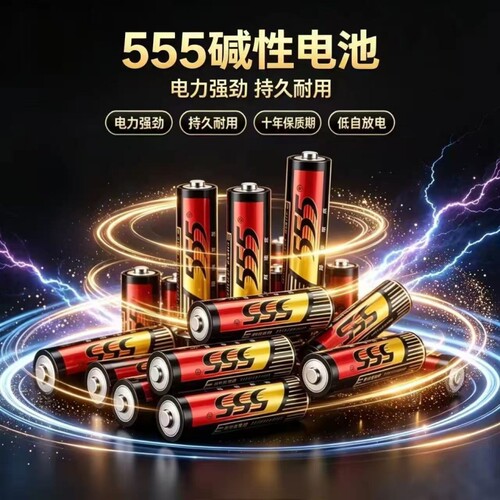 555碱性和碳性五号七号5号AA7号AAA无线鼠标遥控器玩具血压计指纹锁智能锁煤气表1.5V无汞干电池