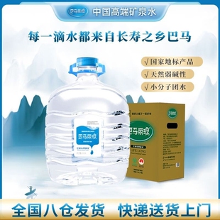 神仙泉弱碱性饮用水上门送货纯净 巴马丽琅天然矿泉水11.3L大桶装