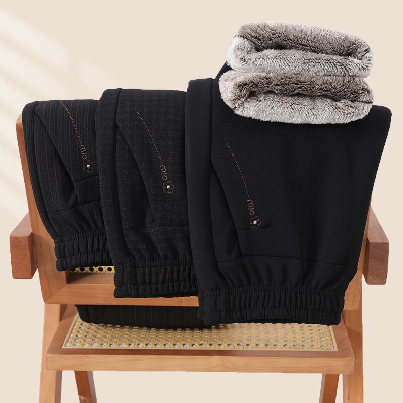 中老年棉裤女装冬装加厚加绒裤子外穿妈妈老人太太奶奶保暖直筒裤