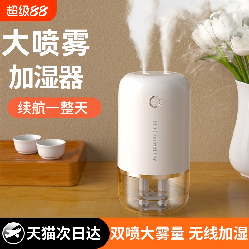 【2025年新款】加湿器家用小型静音卧室usb充电孕妇婴儿空气办公室桌面便携式宿舍学生床头迷你车载香薰喷雾