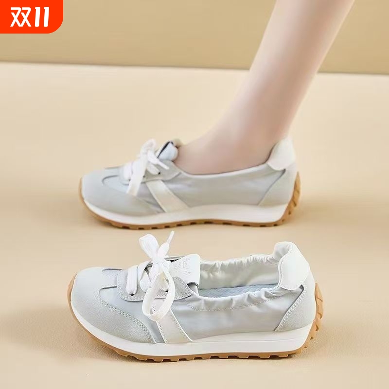 踩屎感一脚蹬浅口孕妇鞋防臭软底运动鞋女款露脚面休闲舒适德训鞋