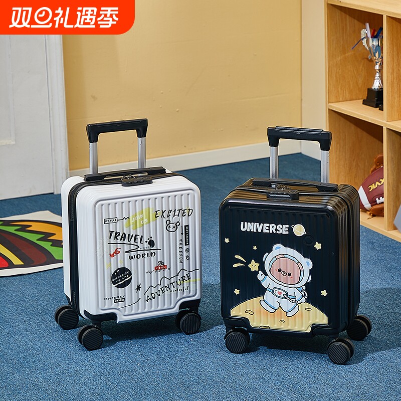 14寸可登机行李箱大容量儿童可坐密码拉杆箱结实耐用万向轮旅行箱