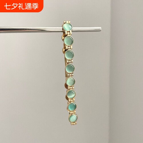 Vintage古着 Volcanic ruby crystal手链精致百搭气质时尚设计感