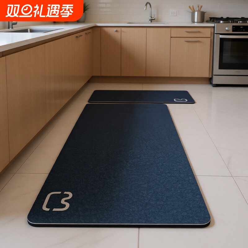 硅藻泥厨房防滑地垫|千人加购