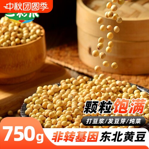三彩侬新豆东北黄豆打豆浆专用大豆正宗东北农家自产东北发豆芽