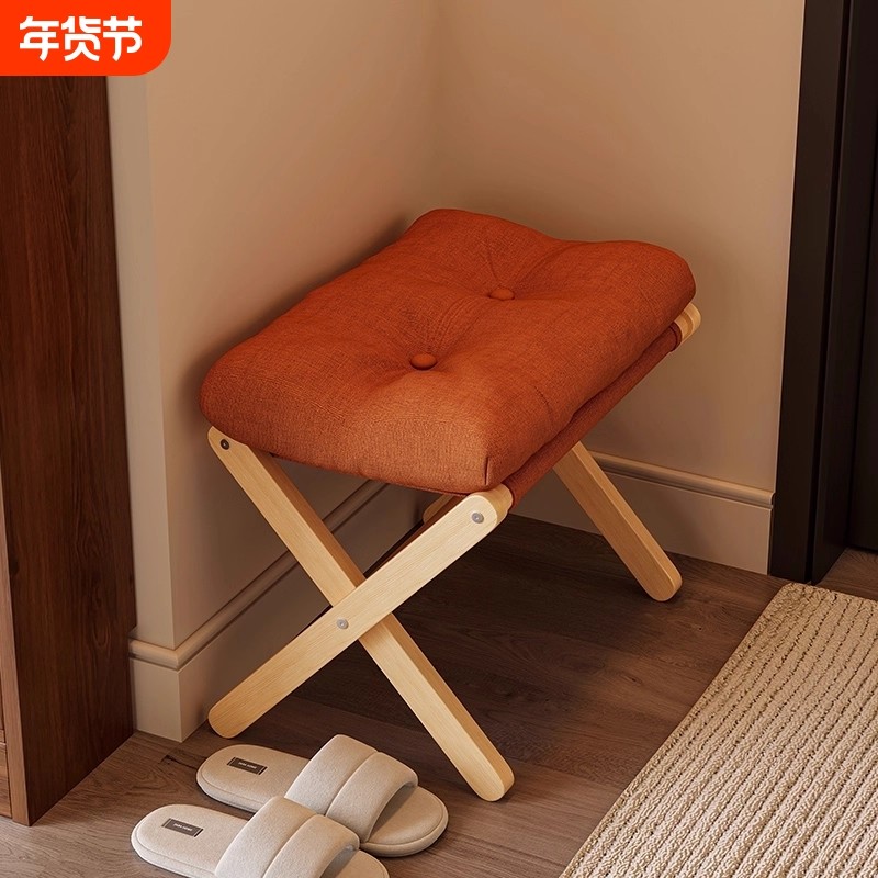 小凳子换鞋凳门口家用矮凳折叠客厅沙发凳茶几搁脚凳办公室脚踏凳