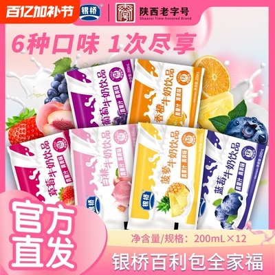 银桥草莓牛奶饮品混合口味