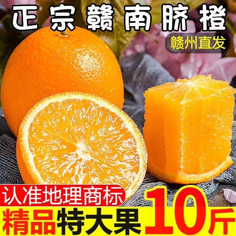 平晏果园当季新鲜赣南脐橙江西赣州甜橙子礼盒装手剥寻乌脐橙精品