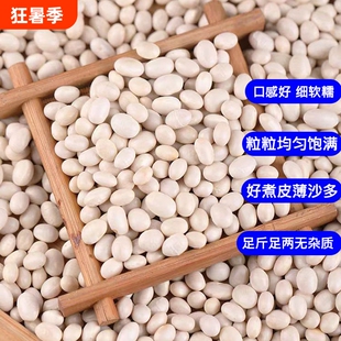 小白豆白芸豆杂粮干货白云豆白饭豆新货贵州豆米白豆子农家白豆粒