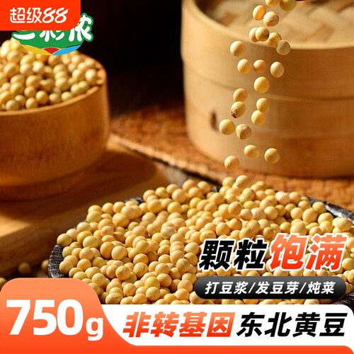 三彩侬新豆东北黄豆打豆浆专用大豆正宗东北农家自产东北发豆芽