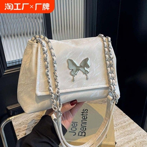 乔薇妮小包包女2024时尚新款单肩腋下包百搭洋气链条斜挎小方包