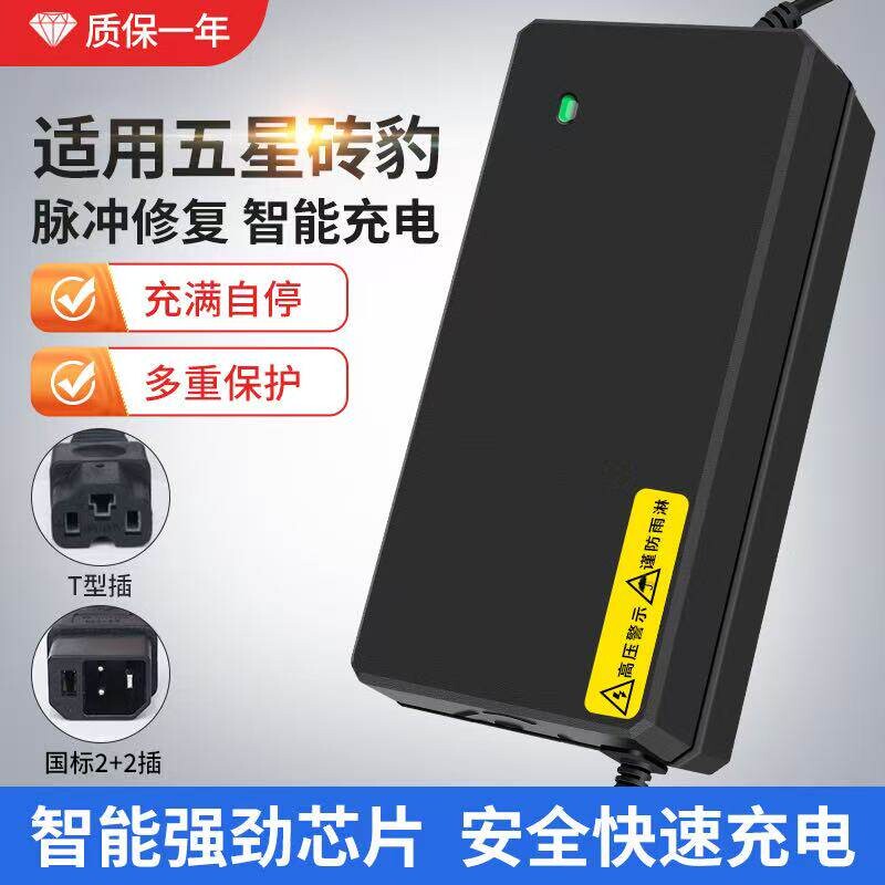 适用五星钻豹原装电动车充电器48V60V72伏铅酸石墨烯图片