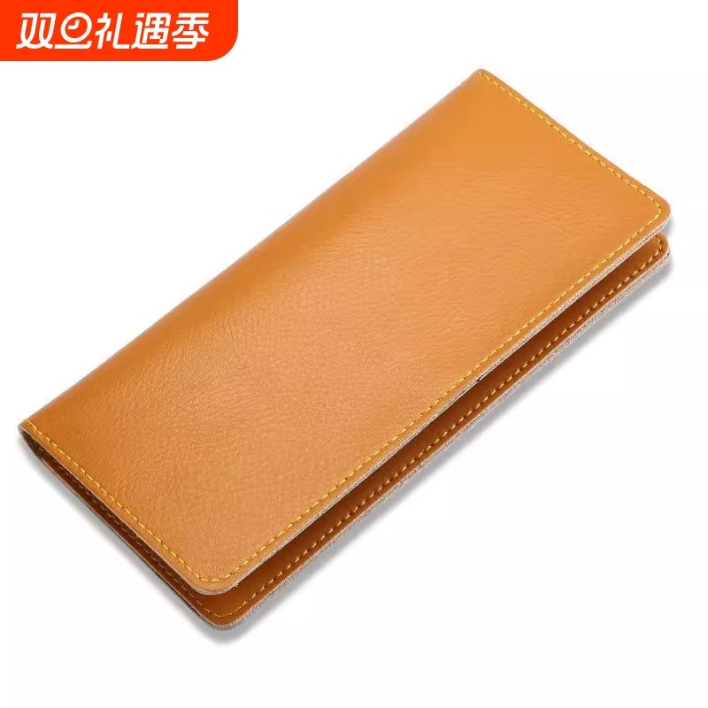 新款钱包女士简约长款皮夹钱包女款卡包真皮质感钱夹手拿零钱包