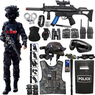 三角洲威龙儿童套装军事特种兵玩具套装电动软蛋枪全套装备3-15岁