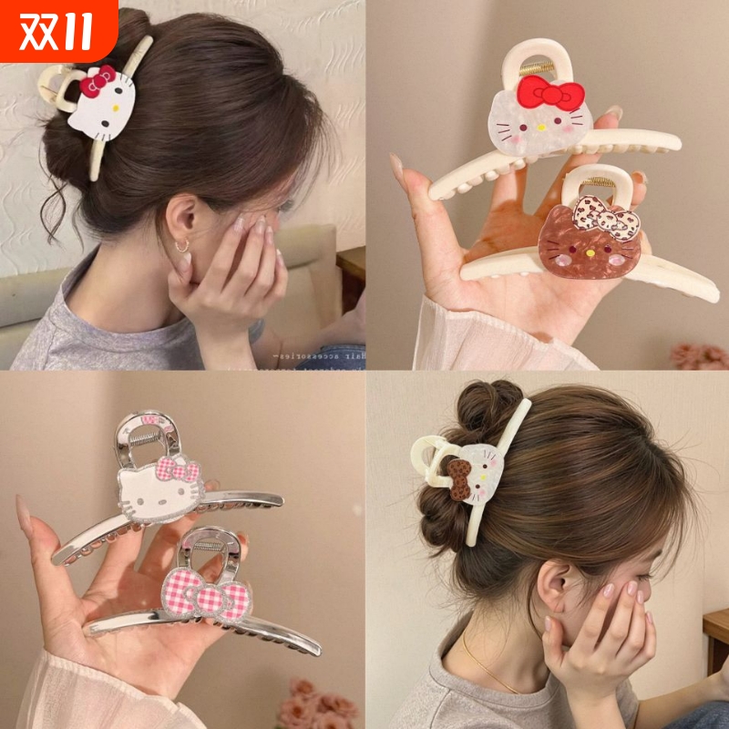 小夹子头饰发夹高级感hellokitty