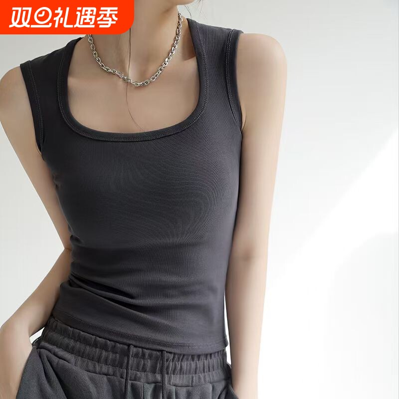 莫代尔小吊带背心女内搭春夏季新款工字宽肩带外穿打底遮副乳上衣