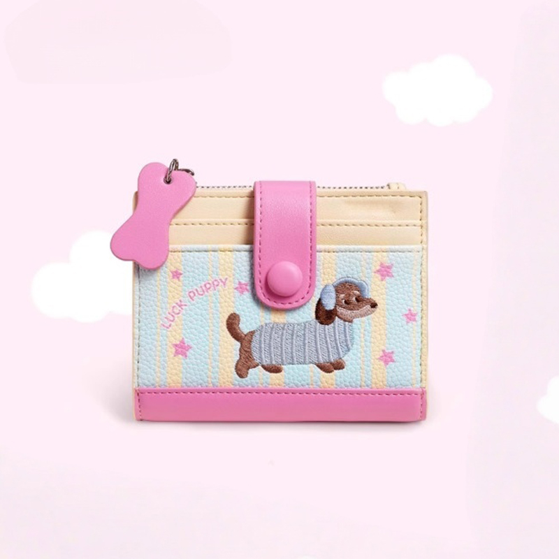 2026新款小狗儿童钱包小巧卡包证件收纳可爱零钱包女孩圣诞礼物