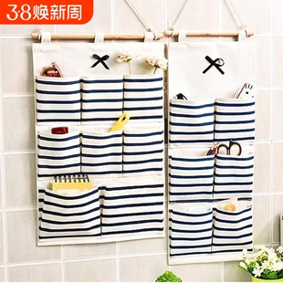 床头挂墙收纳袋挂袋宿舍袜子置物袋墙挂式床边门后墙上布袋壁挂