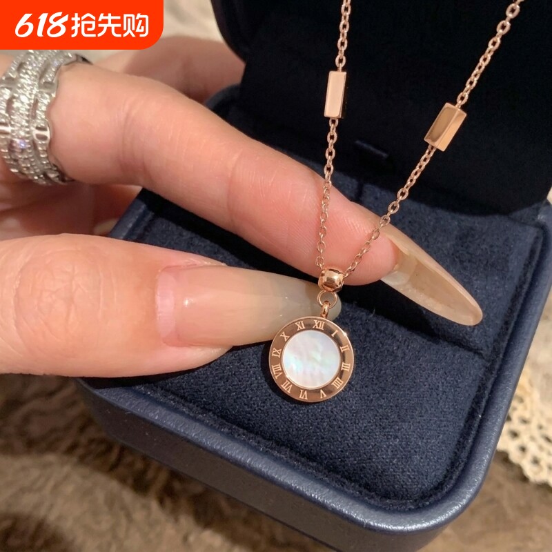 双面钛钢项链轻奢气质女款锁骨链2026新款简约高级感饰品百搭