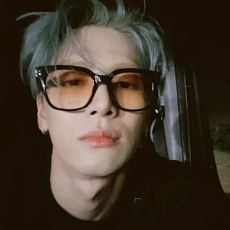 王嘉尔墨镜高级感日落红眼镜大框大脸近视可配度数茶色太阳镜男女