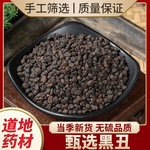 黑丑中药材正品生黑牵牛子河南黑白丑二丑牵牛花籽喇叭花种子新鲜