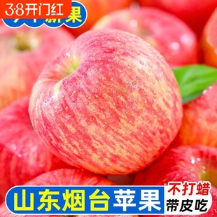 正宗山东烟台红富士苹果新鲜水果当季栖霞苹果脆甜产地直发送礼