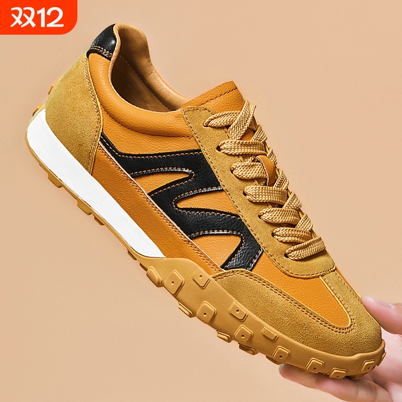 2025秋冬季大码新款透气轻便运动鞋ins小众原创设计德训鞋百搭