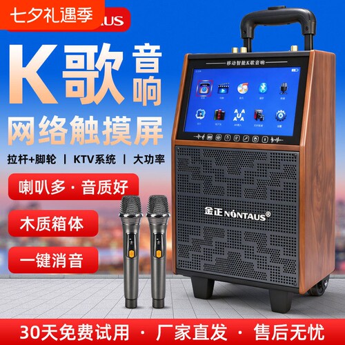 漫步者款广场舞音响带显示屏户外音箱K歌话筒家用卡拉OK家庭KTVAl