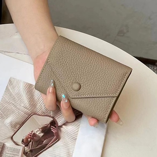 2026新款女士三折叠钱包大容量时尚钱夹短款日韩多卡位卡包零钱包