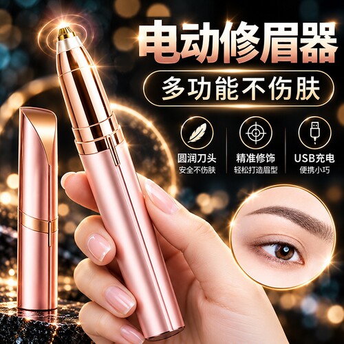 便携式电动修眉刀自动修眉毛神器