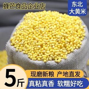 黑龙江大黄米5斤当季新米粘糯黄米黏粘米糯小米黍米做粘糕粘豆包