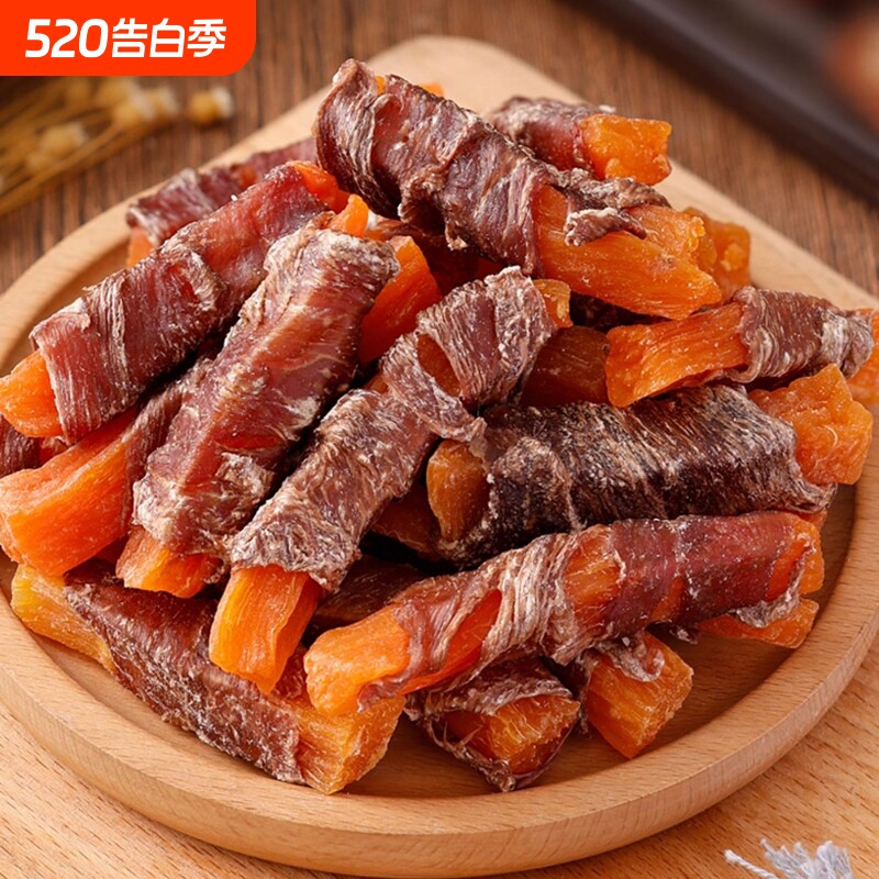狗狗零食鸭肉干绕红薯宠物磨牙棒洁齿成幼犬泰迪小中大型训练
