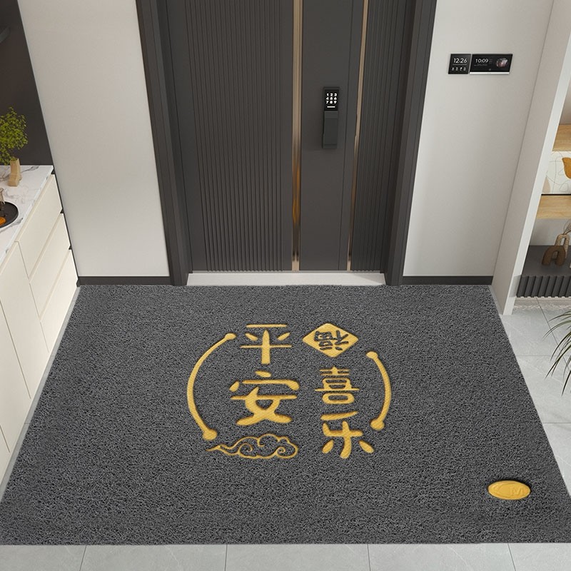 除尘客厅入户门口脚垫地垫门厅塑料丝圈门垫地毯室外家用防滑垫子