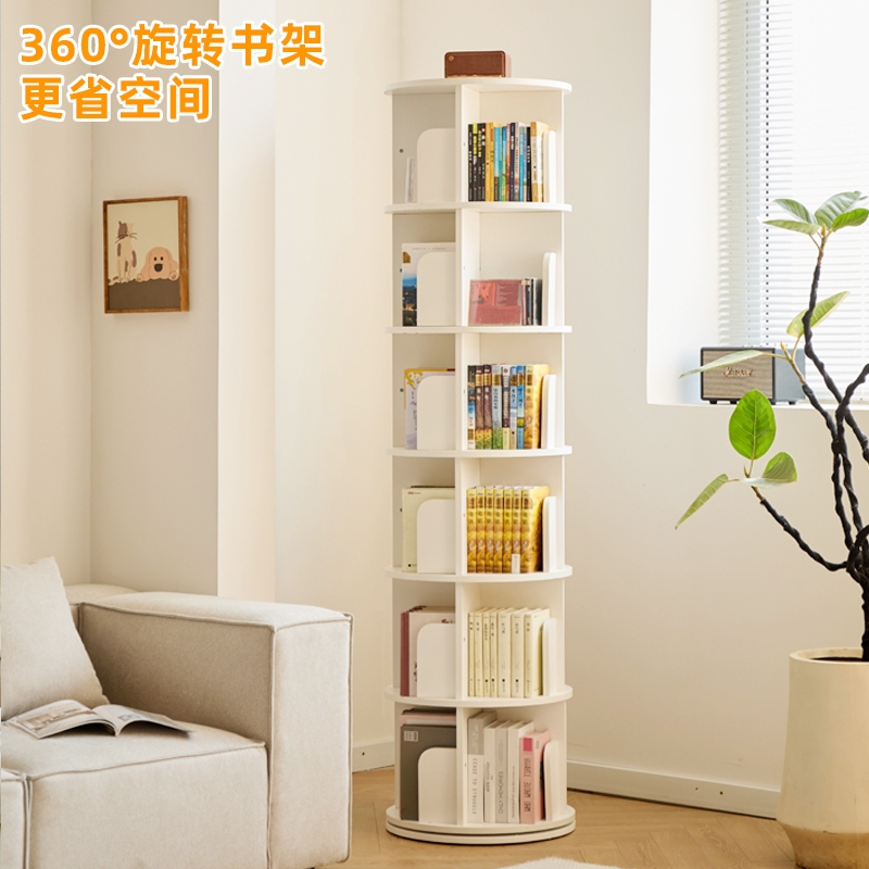 旋转书架大容量加厚实木