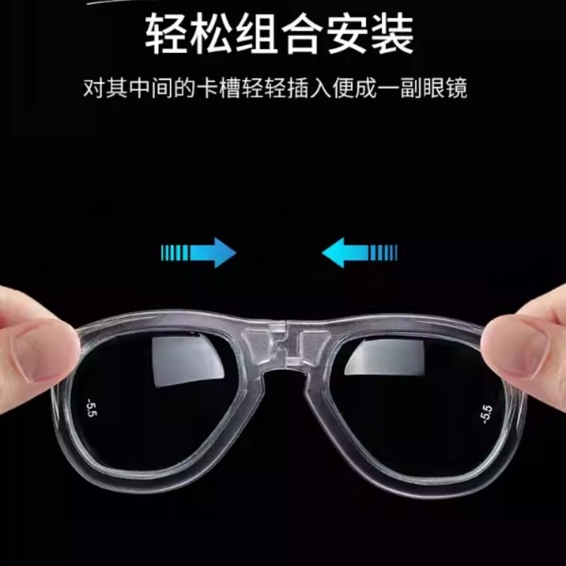 Dcyso浮潜面罩近视镜片可拆卸镜片全干式潜水面镜眼镜潜水装备