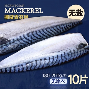 青花鱼片挪威进口新鲜鲐鲅鱼鲭鱼青占鱼日式 烧烤食材商用冷冻鱼肉