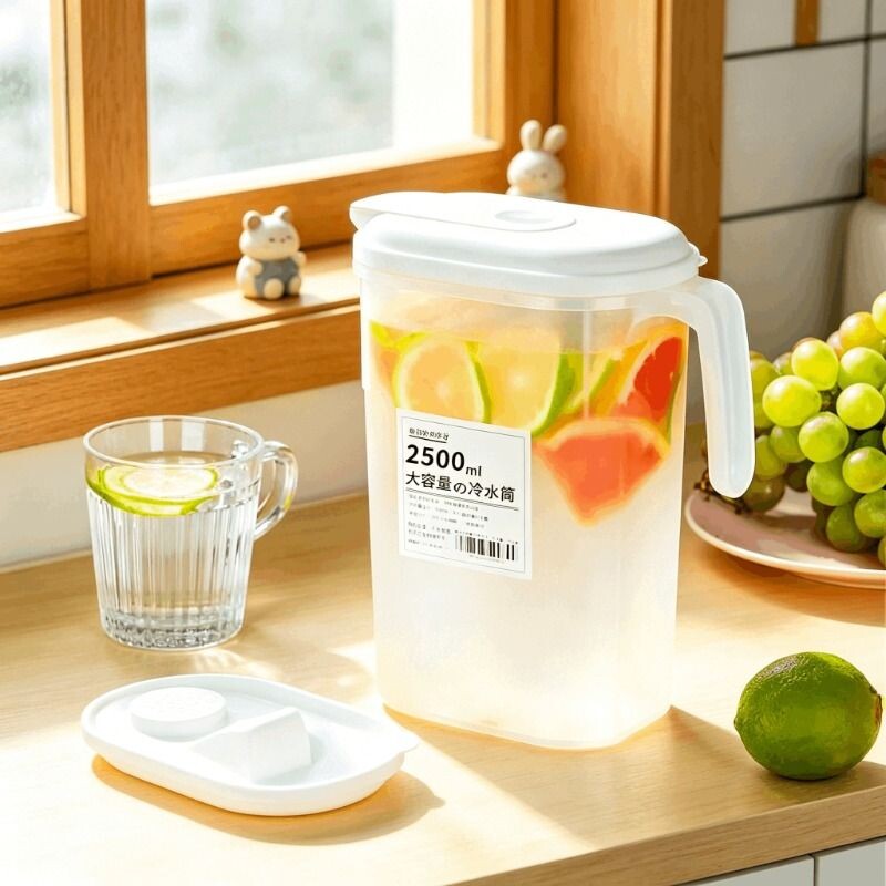 日式冰箱冷水壶家用大容量塑料杯泡茶壶耐高温储水夏季饮料凉水桶