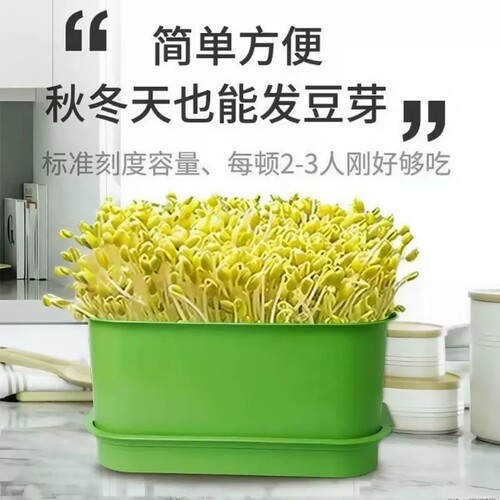 发豆芽神器家用食品级育苗盆黄绿
