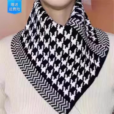 冬季防风围脖围巾女冬季秋冬季护颈防寒百搭脖套保暖三角围巾围脖