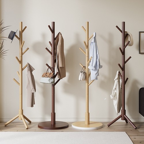 【爆款推荐】实木衣帽架