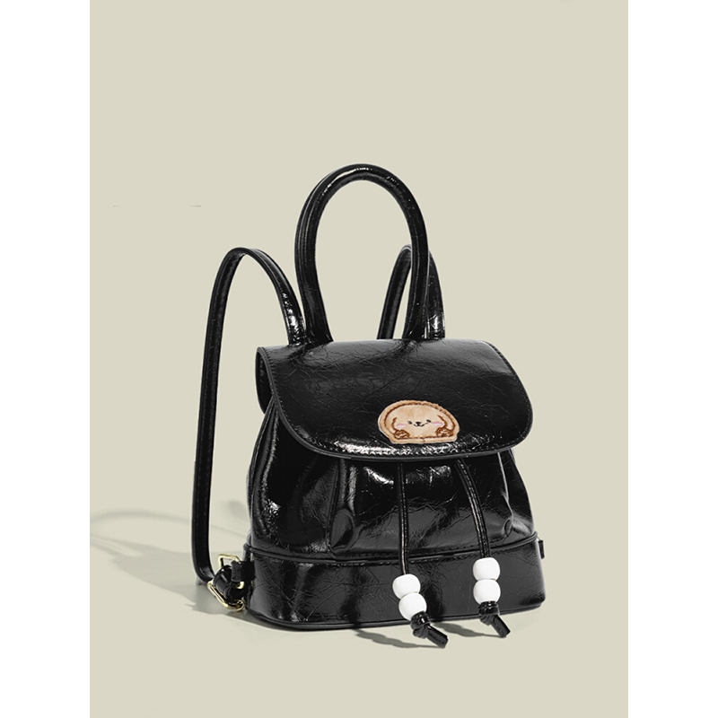 伊布古奇少女包包女2025新款春夏双肩包小众高级感斜挎包大容量