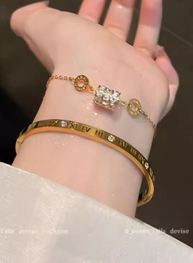 韩系高级感小蛮腰手链女2025新款夏季冷淡风手镯轻奢小众手饰配饰